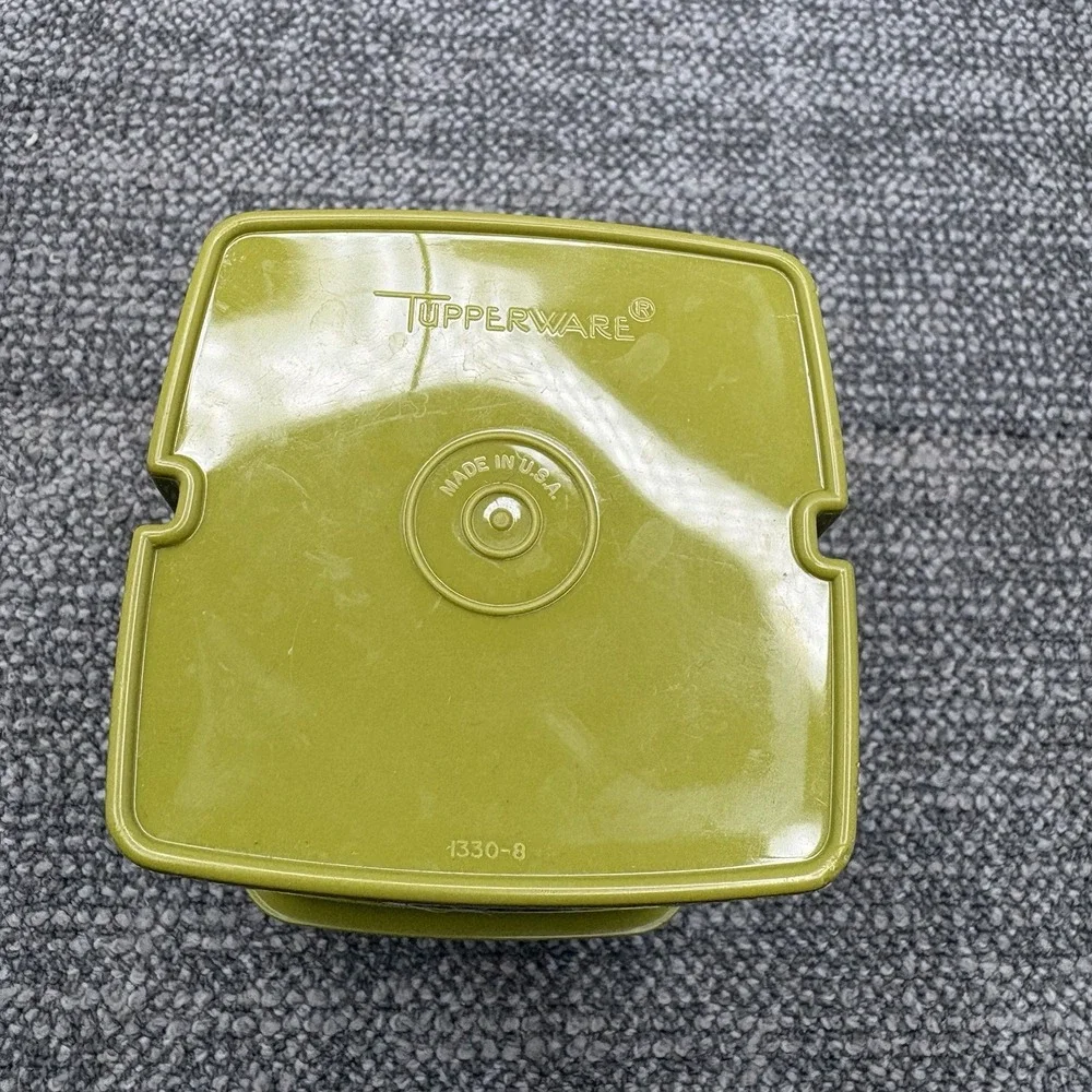 VTG Tupperware Pickle Keeper Pick A‎ Pickle Avocado Green Lid Strainer Complete